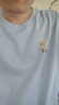京東京造【情侶純棉T】t恤男短袖男士t恤男女同款衣服蘇超定制 淺藍(lán)色 L 曬單實拍圖
