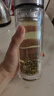 京東京造雙層加厚玻璃杯 無鉛高硼硅帶茶隔水杯304茶隔泡茶杯男士360mL 曬單實(shí)拍圖