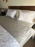水星系列家紡美式輕奢200支長(cháng)絨棉純棉四件套貢緞全棉被套床上用品 法爾曼-灰色 2.0m 床單款 （被套220*240cm） 曬單實(shí)拍圖