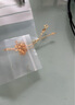 周大生黃18K金手鏈側身鏈疊戴素鏈閃耀小金線生日禮物送女友 約0.5g 曬單實拍圖