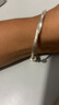中國黃金莫比烏斯銀手鏈女足銀999手串簡(jiǎn)約生日七夕情人節禮物送女友老婆 莫比烏斯手鏈 曬單實(shí)拍圖