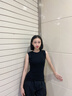 夢特嬌莫代爾棉背心女西裝內(nèi)搭吊帶內(nèi)衣白色寬肩無袖上衣夏季薄款打底衫 常規(guī)款-星夜黑 L 【建議110-125斤】 曬單實(shí)拍圖