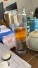 希諾（heenoor）茶水分離男士高端磁吸式玻璃杯功夫茶具雙層防燙防漏春季泡茶水杯 XN7012-本色-300ml 曬單實(shí)拍圖