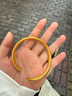 中國黃金（CHINA GOLD）黃金手鐲足金泥鰍背古法心經(jīng)手鐲金鐲子結(jié)婚三金生日禮物 約30g（定制款5-7個(gè)工作日） 曬單實(shí)拍圖