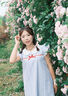 小野七天娃娃領(lǐng)連衣裙女夏季學(xué)生韓版小飛袖藍(lán)色格子流行爆款裙子 藍(lán)格紋 M 曬單實(shí)拍圖