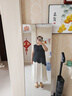 獨束（DUSHU）大碼女裝撞色拼接假兩件連衣裙2025夏季新品設計感減齡氣質(zhì)裙 赫本黑（無(wú)袖） 3XL （尺碼：5） 曬單實(shí)拍圖
