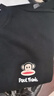 大嘴猴（paul frank）休閑套裝男夏季麂皮絨運(yùn)動(dòng)短褲寬松短袖t恤潮流百搭兩件套 曬單實(shí)拍圖