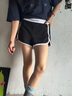 Calvin Klein內(nèi)衣【摩登引力帶】女士本命年ck家居外穿睡褲辣妹運動短褲QS5982 001-太空黑 S 曬單實拍圖