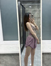 維多利亞旅行者瑜伽服女跑步運動套裝夏季普拉提訓練健身服文胸短褲兩件套紫M 曬單實拍圖