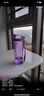 特百惠（Tupperware）晶彩400ML 男女學(xué)生運(yùn)動(dòng)便攜喝水杯茶水分離塑料水杯子直飲夏季 石榴紅400ml 曬單實(shí)拍圖