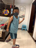 G.DUCKKIDS男童籃球服速干薄款無(wú)袖套裝夏季背心兒童男孩夏裝大童運(yùn)動(dòng)球衣潮 藍(lán)色新 背心套裝 160 建議14-15歲 (建議身高150 曬單實(shí)拍圖