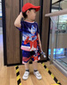 迪士尼（Disney）奧特曼套裝兒童夏裝童裝2024新款小童衣服男童兩件套寶寶男孩短袖 藍色 140 曬單實拍圖