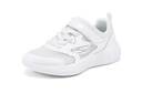 Skechers斯凱奇女童鞋夏季透氣兒童白色網(wǎng)鞋魔術(shù)貼輕彈大童跑步鞋312012L 女童/粉紅色/多彩色/PKMT 32 曬單實拍圖