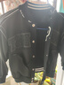 左西男童棒球服外套兒童學(xué)院風春秋款2025新款男孩秋裝潮 黑色 120 曬單實拍圖