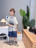 G.DUCKKIDS童裝漢服男童夏季套裝新中式唐裝兒童新款男孩古裝表演服中國風(fēng) 藍(lán)色國風(fēng)云端aoeegqo 120碼建議5~6歲【110-120】cm 曬單實拍圖