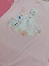 迪士尼愛莎公主女童睡裙冰絲莫代爾兒童睡衣夏季薄款ZF36807-1 粉 140 曬單實(shí)拍圖