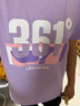 361°童裝 兒童短袖2025夏季男女童6-14歲印花短T恤 紫165 曬單實(shí)拍圖