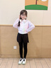 moonkids兒童褲子速干運(yùn)動(dòng)褲2025求季新款假兩件跑步瑜伽褲女童彈力休閑褲 兩件套 16168黑色+19558紫色T恤 140 cm 曬單實(shí)拍圖