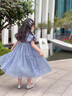G.DUCK KIDS小黃鴨童裝愛莎公主裙2025新款冰雪奇緣兒童連衣裙小女孩生日禮服 連衣裙帶披風(fēng) 110 建議4~5歲（100-110cm） 曬單實(shí)拍圖