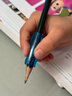 KUTSUWA彈性硅膠握筆器矯正握姿小學(xué)生用 幼兒園初學(xué)者鉛筆套兒童舒適小孩糾正握筆姿勢(shì)軟握筆器 右手用 3枚裝 曬單實(shí)拍圖