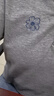 初語(yǔ)綠絨蒿刺繡珠地牛仔POLO領(lǐng)T恤女2025夏季新款休閑撞色上衣 花灰色 L 曬單實(shí)拍圖