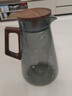 WCZ德國高顏值冷水壺玻璃水壺耐高溫家用水杯泡茶壺大容量涼水壺 胡桃木沁香壺 曬單實拍圖
