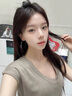 DAISY DREAM玫瑰的故事劉亦菲同款耳環(huán)女2025年新款歐美大圓圈耳圈氣質(zhì)耳飾品 【5CM】素圈耳環(huán) 曬單實拍圖
