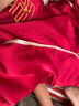 浪莎紅色結婚情侶睡衣女夏季冰絲一男一女本命春秋家居服二套送新人禮 大喜紅-短袖短褲【禮盒裝】 L 女+3XL男 曬單實(shí)拍圖