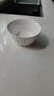 幾物森林 飯碗陶瓷碗碟盤套裝家用純白簡約米飯碗湯碗面碗 4.5英寸6只裝 曬單實拍圖