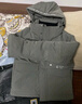 卡賓男裝 三防連帽羽絨服秋冬新款90鴨絨工裝外套潮流寬松H 果灰色38 2XL /185/54 曬單實拍圖