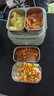 小熊（Bear）電熱飯盒 加熱飯盒 保溫飯盒可加熱 雙層四膽辦公室蒸煮熱飯神器可預(yù)約上班族加熱便當(dāng)盒DFH-G16W7 曬單實拍圖