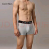 Calvin Klein內衣25秋季新款男士三條裝ck提花棉質(zhì)防夾臀平角內褲男NP2832O ZBF-太空黑/大理石灰/龐貝紅 M 曬單實(shí)拍圖