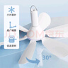 志高（CHIGO）小吊扇 小型電風(fēng)扇 小風(fēng)扇家用學(xué)生宿舍床上大風(fēng)力6頁蚊帳扇懸掛式微風(fēng)吊扇便攜小電扇 新升級-標配款6葉 曬單實拍圖