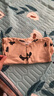 巴厘小豬（BALIPIG）【云霧棉】一歲寶寶衣服春秋季純棉長(cháng)袖哈衣嬰幼兒連體衣 杏底香蕉 66cm 曬單實(shí)拍圖