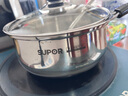 蘇泊爾（SUPOR）304不銹鋼小奶鍋輔食鍋湯鍋泡面蒸鍋燃?xì)怆姶艩t ST18H3+[湯勺] 18cm 曬單實拍圖