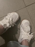 貞喜氣透氣小白鞋女新款厚底板鞋夏季百搭圓頭丑萌網(wǎng)面運動鞋休閑登山鞋 米色 網(wǎng)面透氣-4cm 37 曬單實拍圖