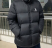 駱駝火山羽絨服2.0男【王俊凱同款】王者凱甲2.0情侶外套冬城市輕戶外 暗夜黑/暗夜黑，男女同款 S 曬單實拍圖