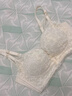貓人蕾絲內(nèi)衣女小胸聚攏顯大防下垂收副乳上托性感純欲內(nèi)褲套裝文胸罩 黑色【文胸+內(nèi)褲 單套裝】 70A B杯【建議90-105斤】 曬單實(shí)拍圖