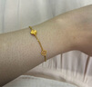 周六福四葉草足金999黃金手鏈女生日禮物計價A0711666 約2.14g 16+3cm 曬單實(shí)拍圖