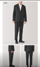 無印良品（MUJI）男式 易打理 彈力 單褶褲 男士長褲子西褲秋季 AE0Y3A4A 深灰色 S (165/72A) 曬單實(shí)拍圖