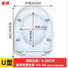 靜閑居馬桶蓋通用馬桶坐便蓋u型馬桶圈坐便器座圈配件蓋子V型字母二合一 【U型快裝】雙層加厚抗斷 曬單實拍圖