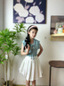 班尼路童裝女童裙子夏季兒童半身裙2025年新款洋氣學院風短裙JK百褶裙 淺紫 BNL圓圈貓咪紫QS 140 曬單實拍圖