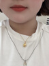 FUSSEM足金摘星狗黃金吊墜女款生肖小狗純金項鏈金狗掛墜本命年屬狗金飾 摘星狗吊墜【贈金色項鏈】 曬單實(shí)拍圖