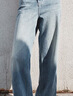 森馬（Semir）森柔牛仔牛仔褲女涼感闊腿褲25夏顯腿長(zhǎng)褲子109325124006 曬單實(shí)拍圖