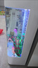 魚美軒金魚缸客廳小型家用立式自循環(huán)過濾一體生態(tài)玻璃小魚缸免換水族箱 輕奢灰色（有電梯送貨入戶） 長(zhǎng)40*寬40*高138CM 曬單實(shí)拍圖