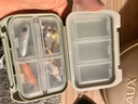 野營者釣魚小配件盒收納盒密封防水漁具專用魚鉤盒工具盒路亞餌盒 小號米色《密封防水》配件盒 曬單實(shí)拍圖