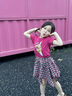 LUSON小O寶童裝寶寶格子裙褲女2025夏季新款休閑女童不規(guī)則半身裙 曬單實(shí)拍圖