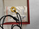 蒂蔻（Tico）足金龍鱗鳳羽黃金吊墜女3D硬金古法金珠平安扣項(xiàng)鏈生日禮物 曬單實(shí)拍圖