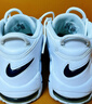 耐克（NIKE）官方男女童UPTEMPO大童運動鞋秋季復古籃球風緩震DH9719 100白/深藏青/白/深藏青 37.5 曬單實拍圖