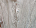 無(wú)印良品（MUJI）女式 漢麻水洗襯衫領(lǐng)長(zhǎng)袖襯衫女士襯衣外套外衣 25年夏季女裝上衣 淺粉紅色 S （155/80A） 曬單實(shí)拍圖